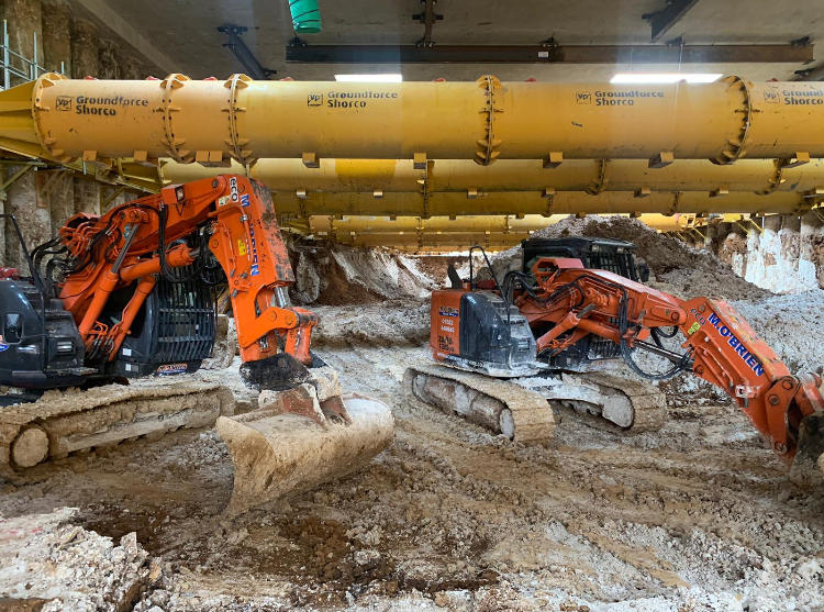 Tunnel spec excavators