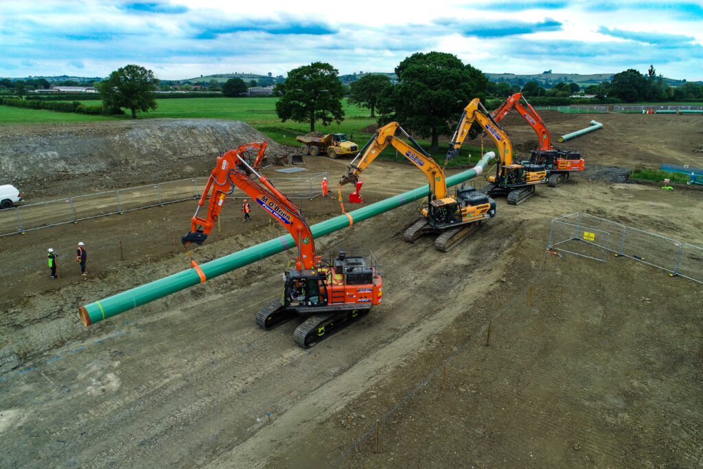 Heavy earthworks equipment for hire