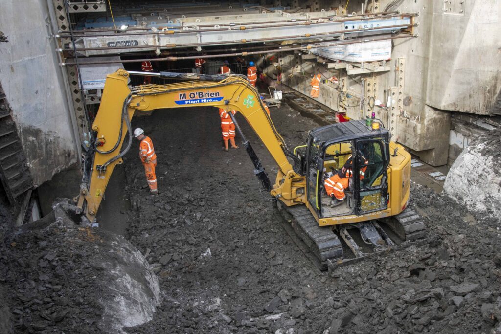 Cat 308 fitted with X watch height and slew limiting system