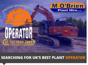 M O’Brien announced as proud sponsor and host of the UK Plant operators, operator of the year competition.