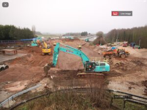 M O'Brien deliver successful preparation works for the UK's first "box slide" railway bridge on HS2.