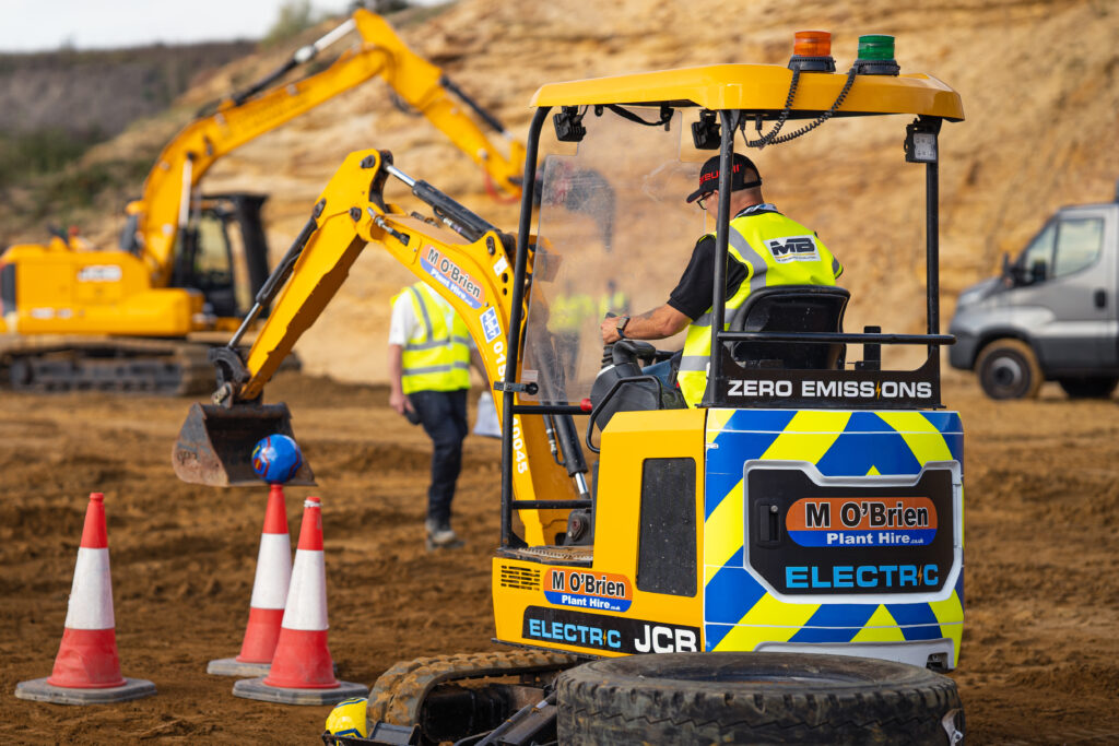 JCB 19E-tech electric excavator for hire