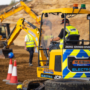 JCB 19E-tech electric excavator for hire