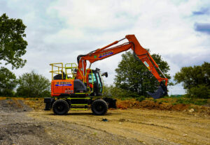 Wider range of reduced tail swing wheeled excavators now available from M O'Brien.