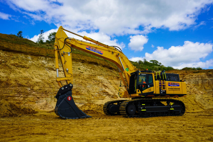 Komatsu PC700 working in quarry