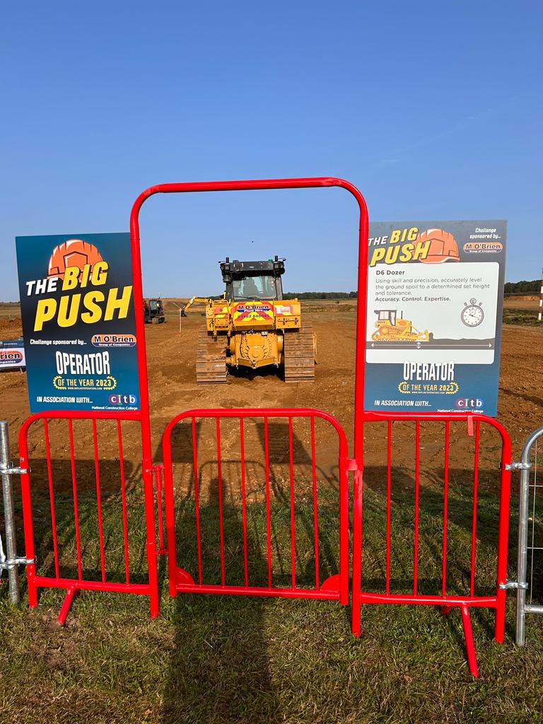 Featured image for “M O’Brien sponsors “The Big Push” at UK Plant Operators competition!”